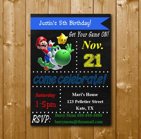 Best ideas about Super Mario Birthday Invitations
. Save or Pin Super Mario Invitation Mario Birthday Party Invitations Now.