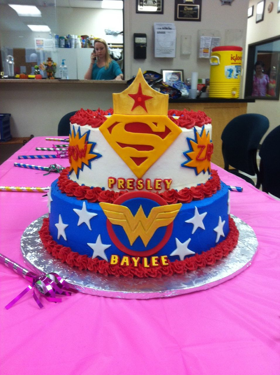 Best ideas about Supergirl Birthday Cake
. Save or Pin Super woman and super girl cake Now.