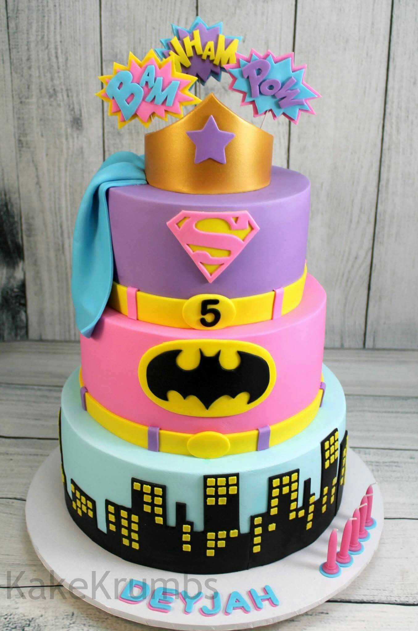 Best ideas about Superhero Birthday Cake
. Save or Pin Girly super hero cake Cakes Now.