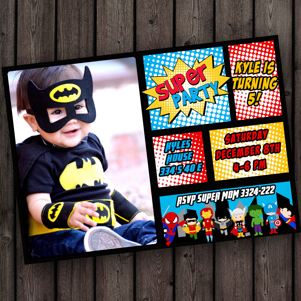 Best ideas about Superhero Birthday Invitations
. Save or Pin superhero birthday invitation super hero party invitation Now.