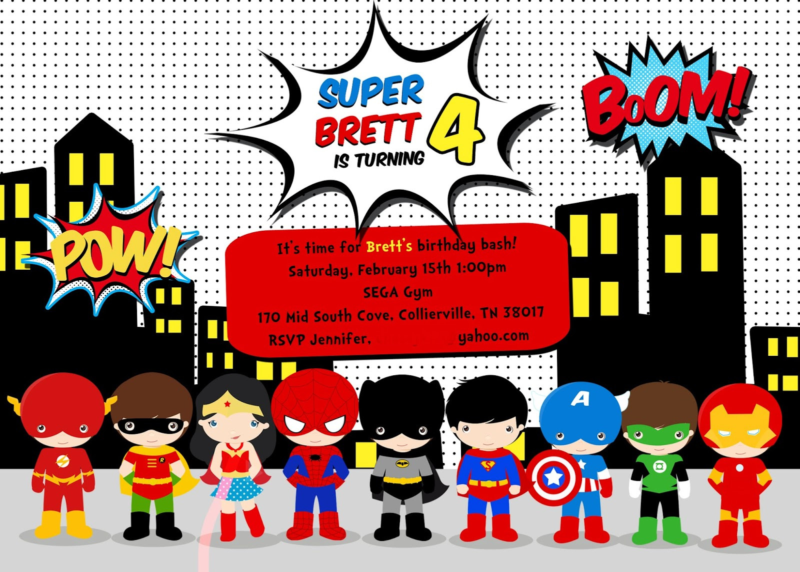 Best ideas about Superhero Birthday Invitations
. Save or Pin GreyGrey Designs My Parties Brett s Superhero 4th Now.