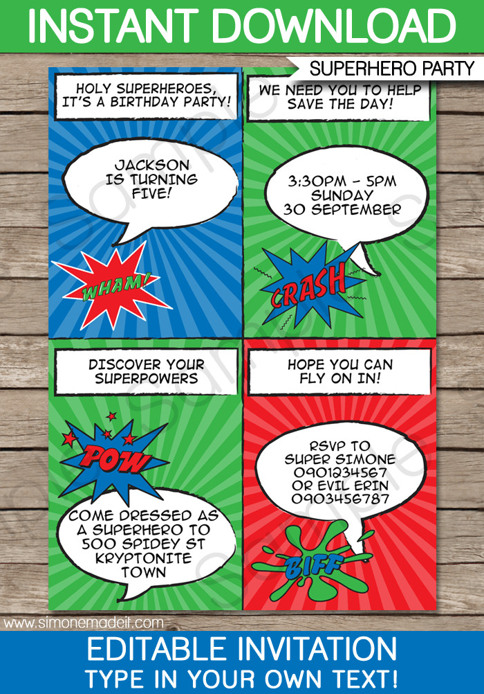 Best ideas about Superhero Birthday Invitations Templates Free
. Save or Pin Super Hero Party Invitations Template Now.