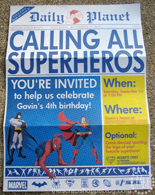 Best ideas about Superhero Birthday Invitations Templates Free
. Save or Pin Superhero Newspaper Birthday Invitation The Scrap Shoppe Now.