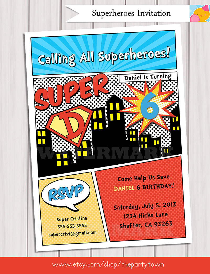 Best ideas about Superhero Birthday Party Invitations
. Save or Pin Superhero Birthday Party Invitation Personalized Printable Now.