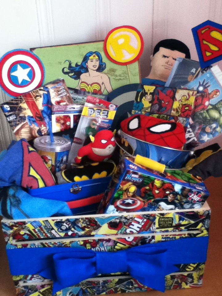 Best ideas about Superhero Gift Ideas
. Save or Pin Super hero themed t basket basket case Now.