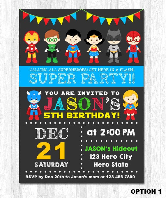 Best ideas about Superheroes Birthday Party Invitations
. Save or Pin Superhero Invitation Superhero Birthday Invitation by Now.