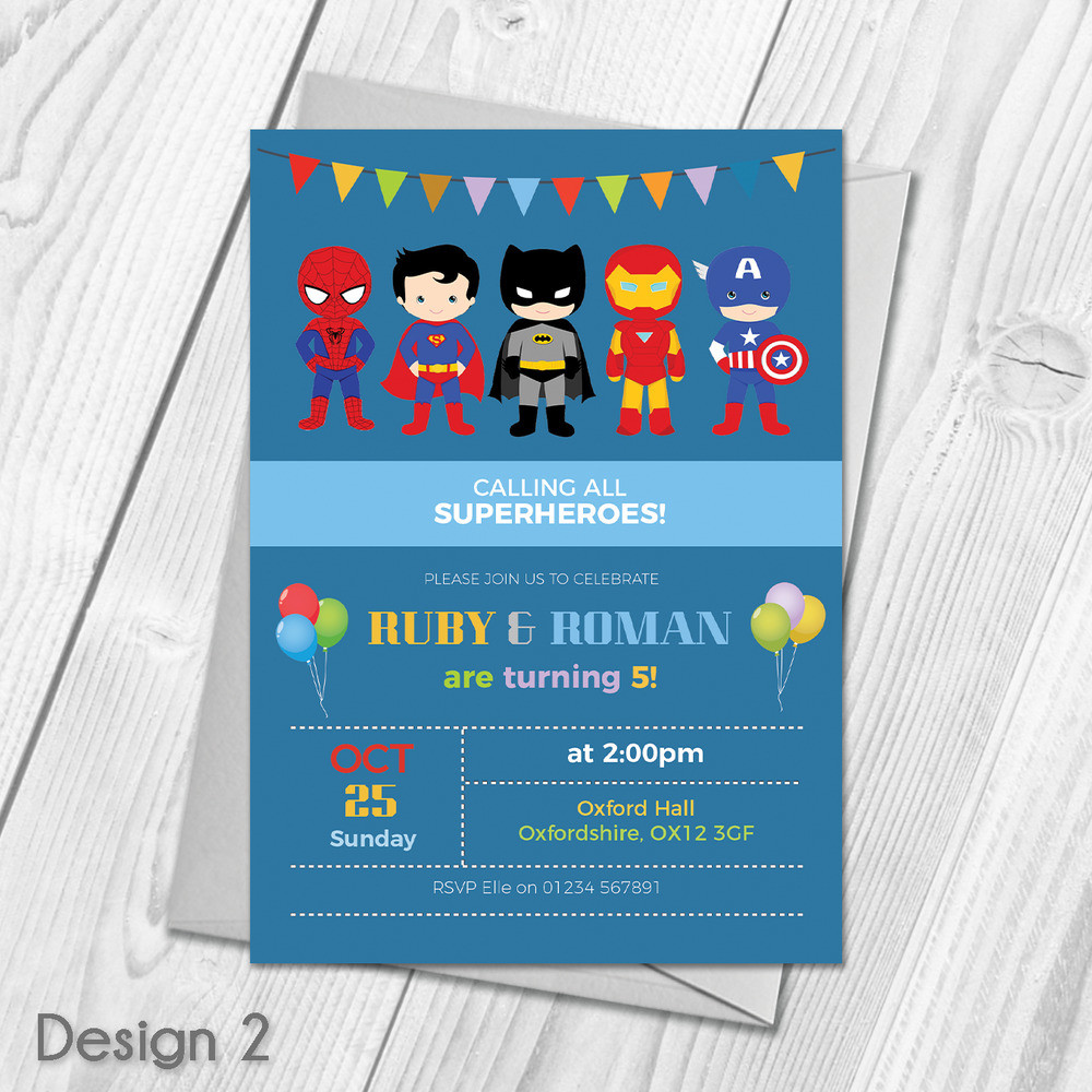 Best ideas about Superheroes Birthday Party Invitations
. Save or Pin Personalised Superhero Party Invites Now.