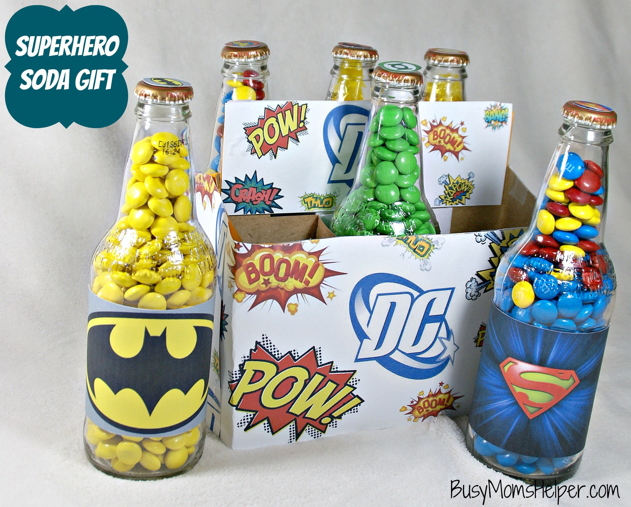 Best ideas about Superheroes Gift Ideas
. Save or Pin Superhero Soda Gift Busy Mom s Helper Now.