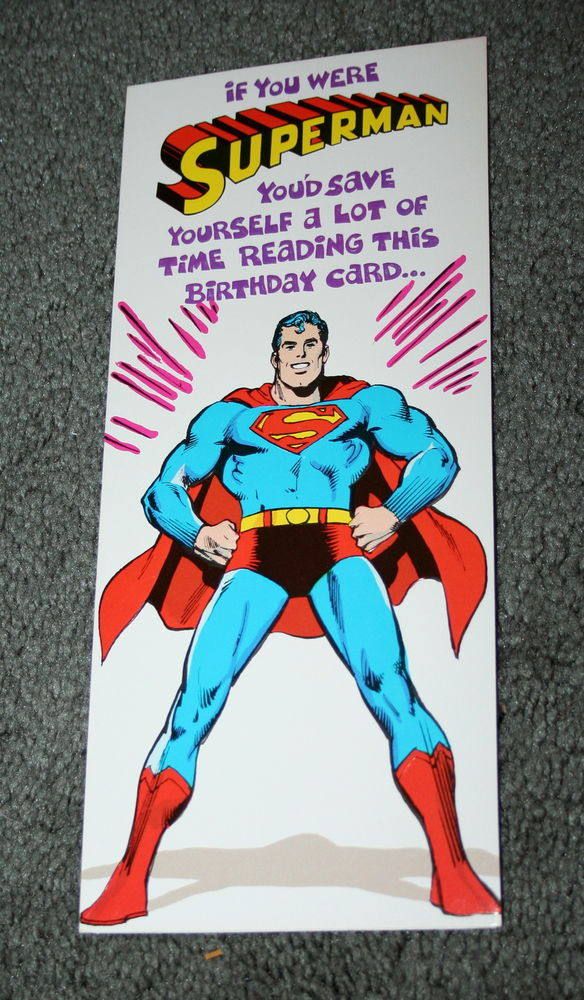 Best ideas about Superman Birthday Card
. Save or Pin VTG Greeting Birthday Card DC ics Superman 1978 Now.