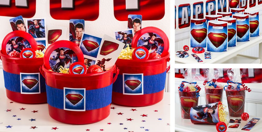 Best ideas about Superman Birthday Decorations
. Save or Pin Superman Party Favors Tattoos Stickers Flying Discs Now.