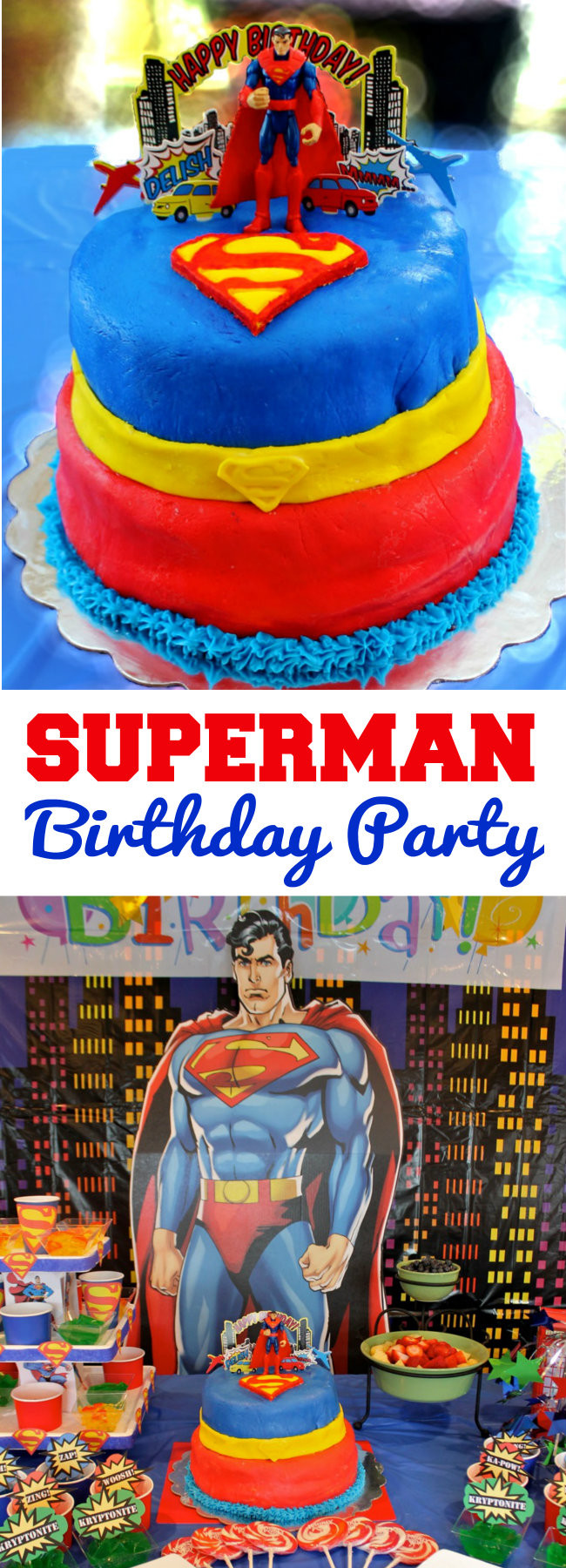 Best ideas about Superman Birthday Decorations
. Save or Pin Superman Birthday Party Happy and Blessed Home Now.