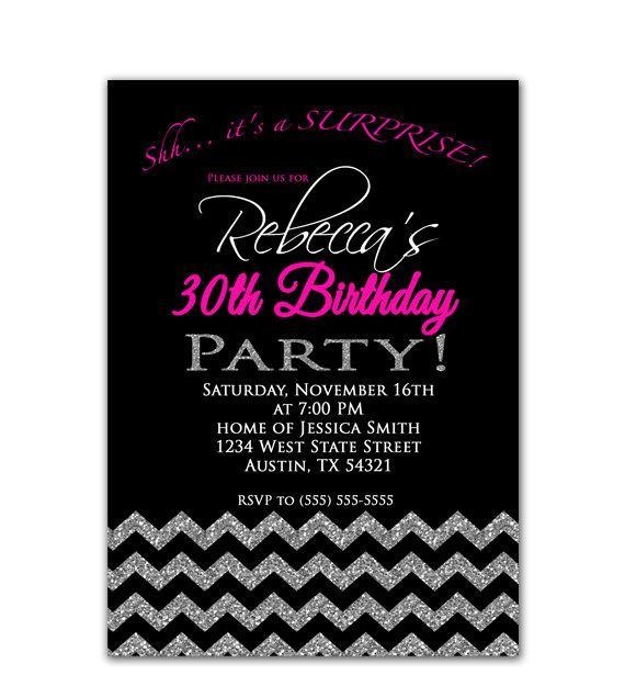 Best ideas about Surprise 30th Birthday Invitations
. Save or Pin Surprise Party Invitation 30th Birthday invite by Now.