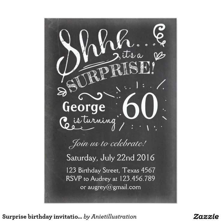 Best ideas about Surprise 60th Birthday Invitations
. Save or Pin Best 25 Surprise birthday invitations ideas on Pinterest Now.