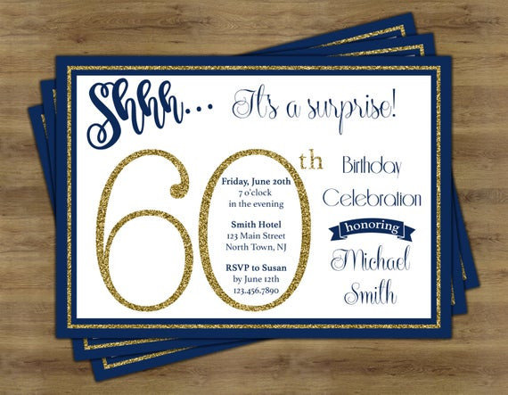 Best ideas about Surprise 60th Birthday Invitations
. Save or Pin Surprise 60th Birthday Invitation Surprise Birthday Now.