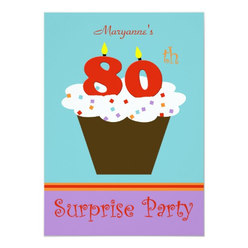 Best ideas about Surprise 80th Birthday Party Invitations
. Save or Pin Surprise 80th Birthday Party Invitation Now.