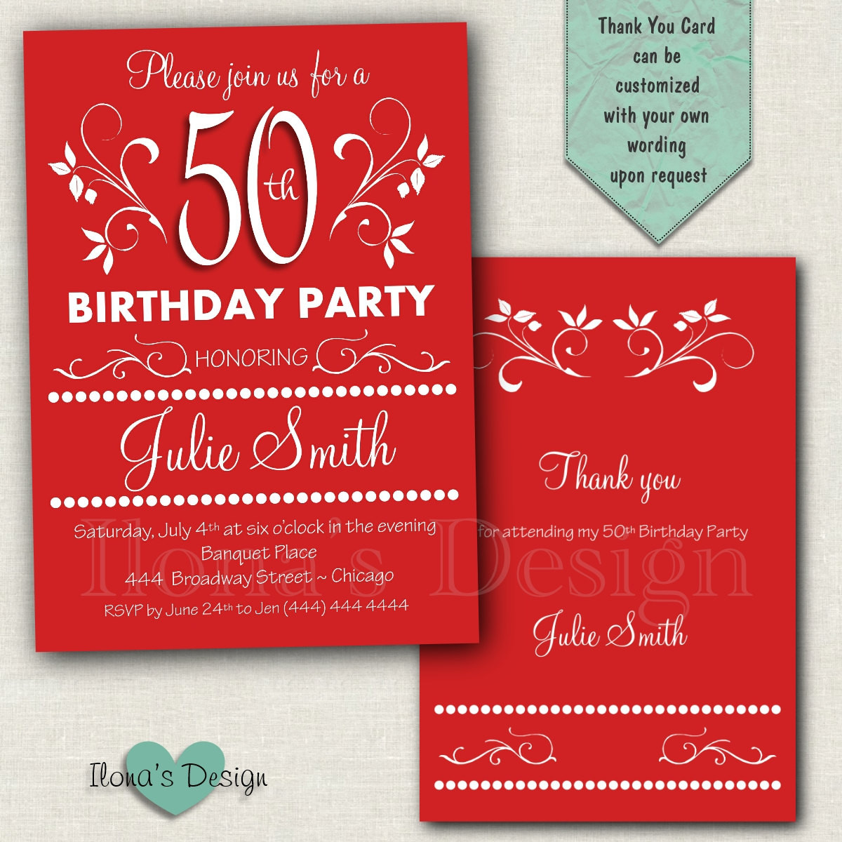 Best ideas about Surprise Birthday Invitations For Adults
. Save or Pin 50th Adult Birthday Invitation Surprise Birthday Invitation Now.