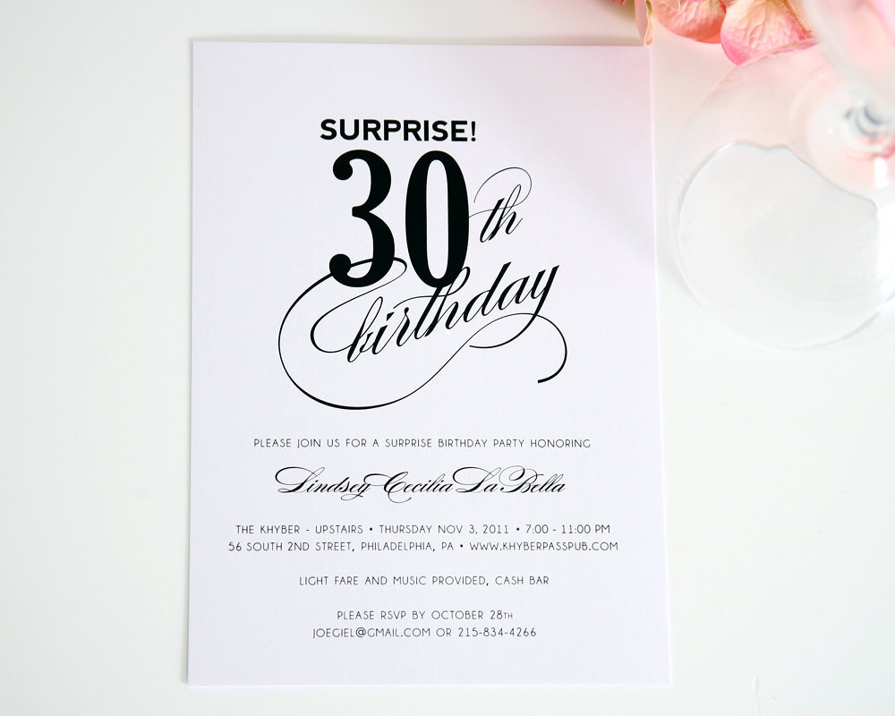 Best ideas about Surprise Birthday Invitations
. Save or Pin Surprise Birthday Invitation Surprise Party by Now.