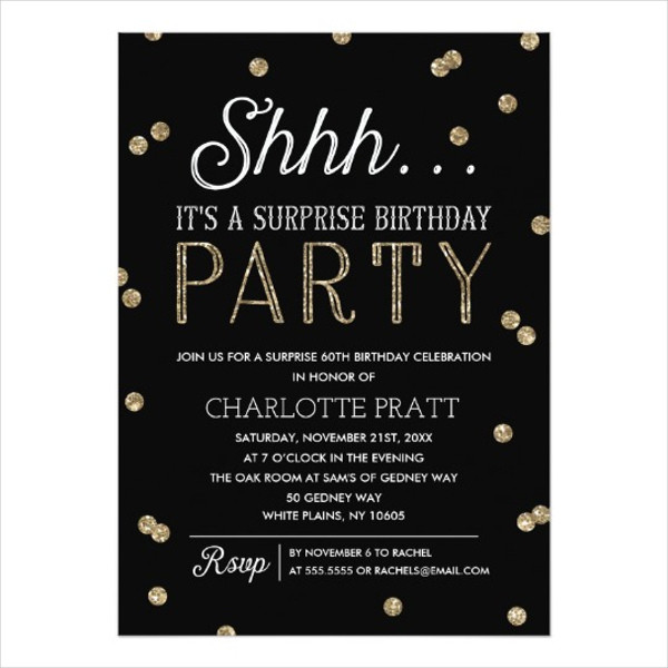 Best ideas about Surprise Birthday Invitations
. Save or Pin 83 Birthday Invitations Word PSD AI EPS Now.