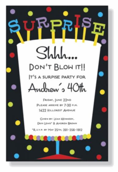 Best ideas about Surprise Birthday Invitations Wording
. Save or Pin Wording for Surprise Birthday Party Invitations Now.