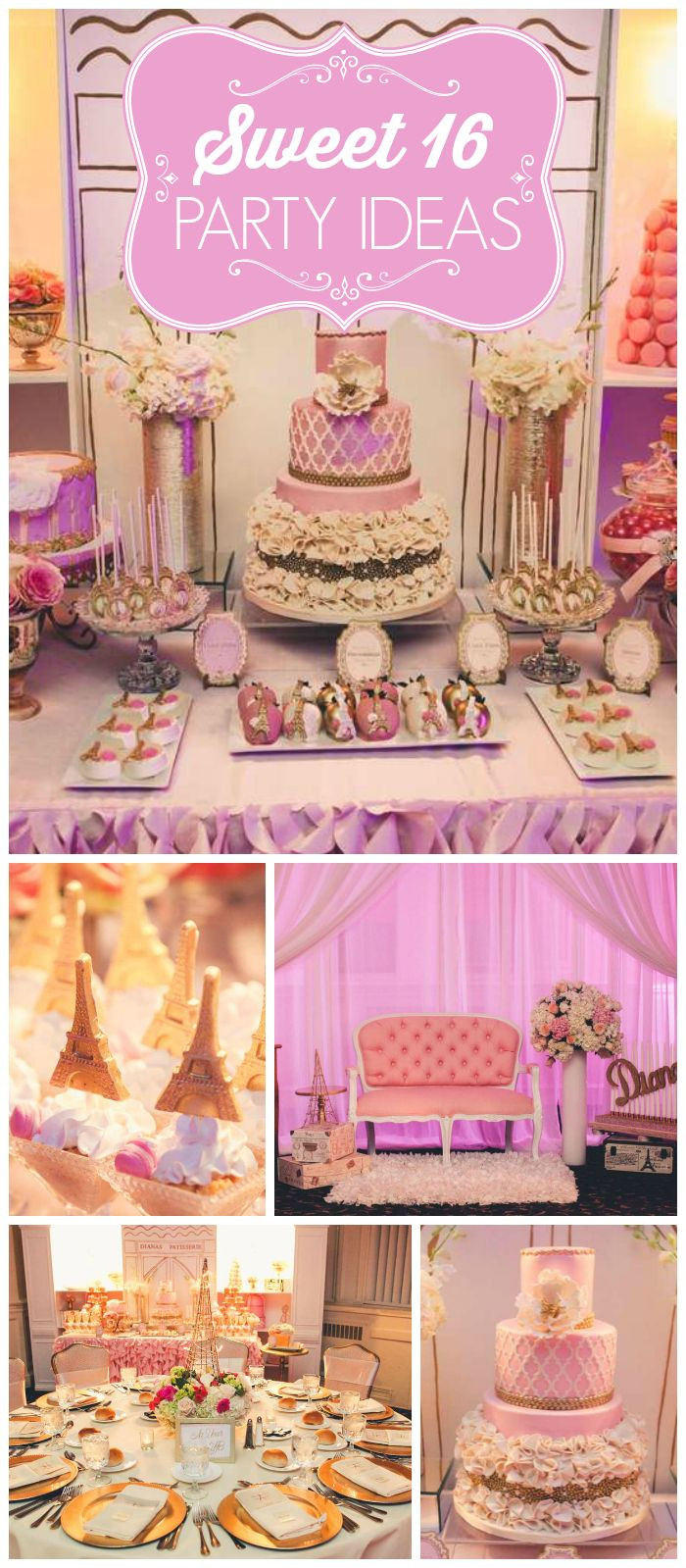 Best ideas about Sweet 16 Birthday Decorations
. Save or Pin 1000 ideas about Paris Sweet 16 on Pinterest Now.