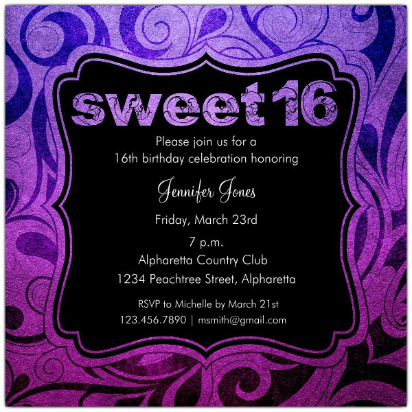 Best ideas about Sweet 16 Birthday Invitations
. Save or Pin Brilliant Emblem Sweet 16 Birthday Party Invitations Now.