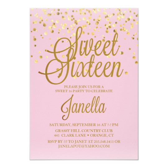 Best ideas about Sweet 16 Birthday Invitations
. Save or Pin Sweet 16 Invitations Now.