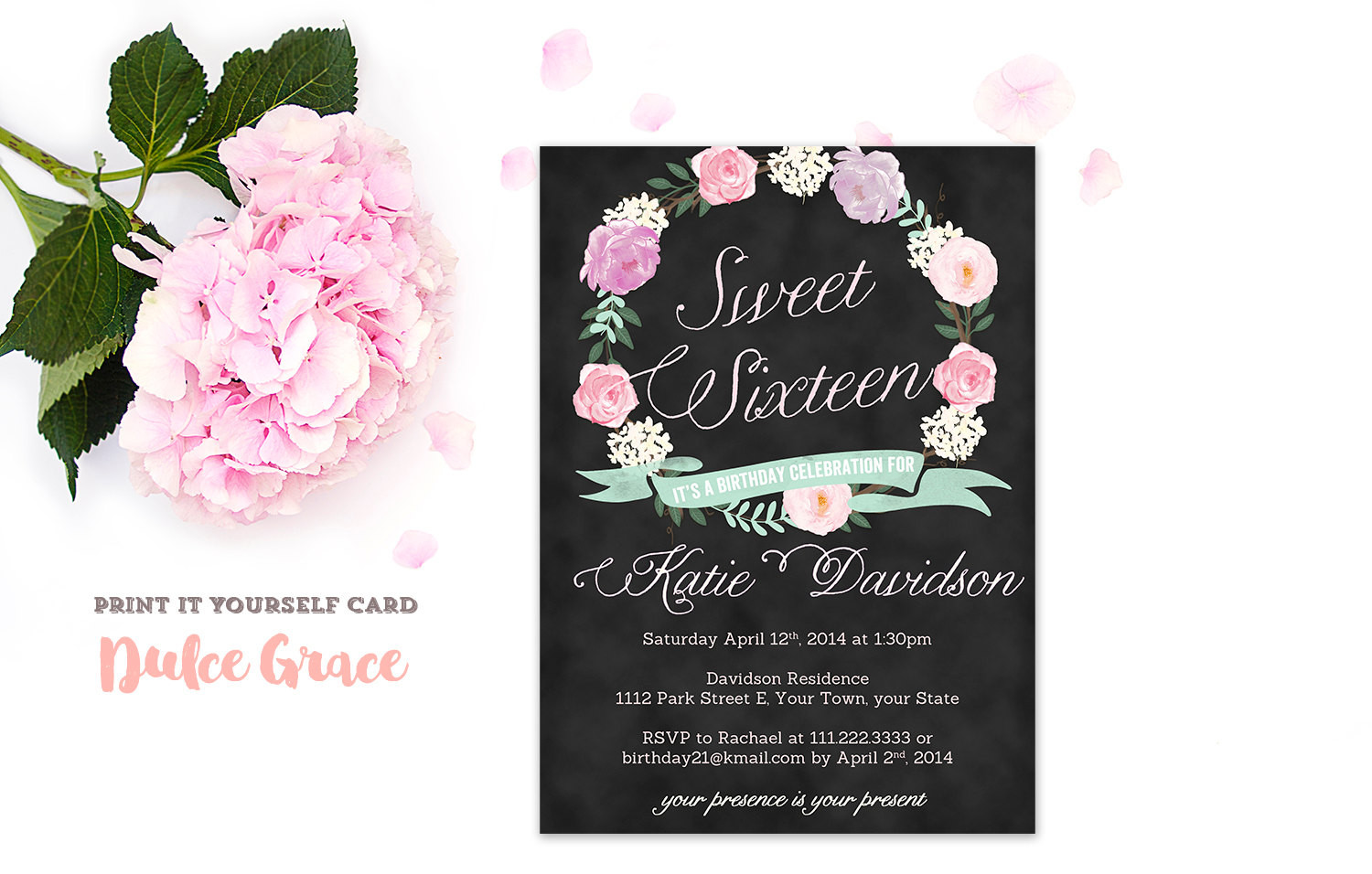 Best ideas about Sweet 16 Birthday Invitations
. Save or Pin Sweet Sixteen invitations Sweet 16 invitation PRINTABLE Now.