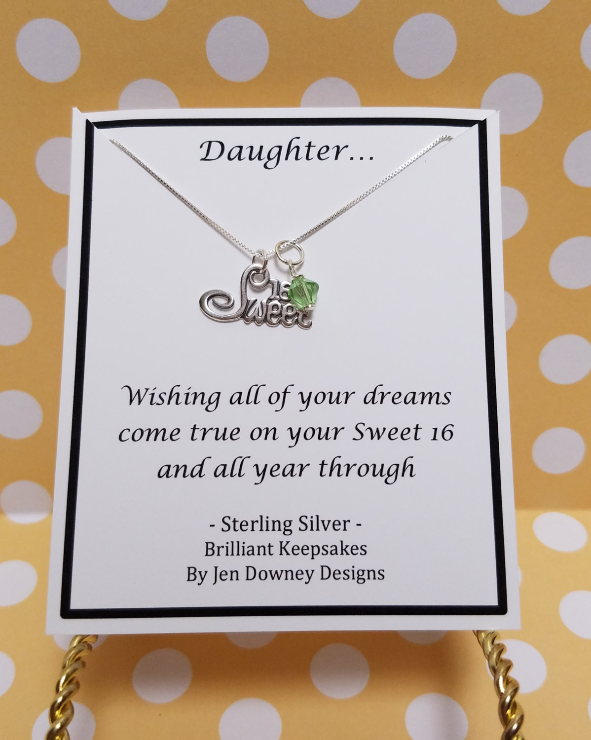 Best ideas about Sweet 16 Gift Ideas For Daughter
. Save or Pin Sweet Sixteen Gift for Daughter Custom Birthstone Necklace Now.