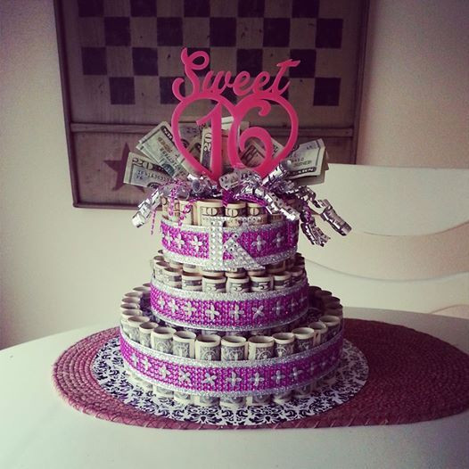 Best ideas about Sweet 16 Gift Ideas For Daughter
. Save or Pin Money cake for my daughters sweet 16 Now.