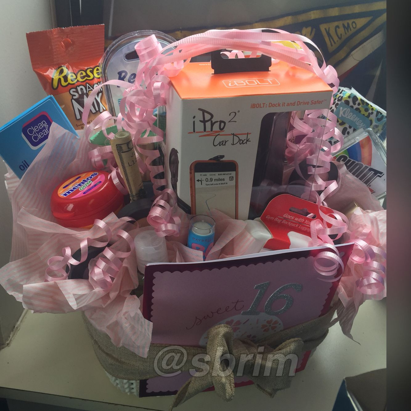 Best ideas about Sweet 16 Gift Ideas For Friend
. Save or Pin Sweet 16 New Driver Gift Basket sweetsixteen sweet16 Now.