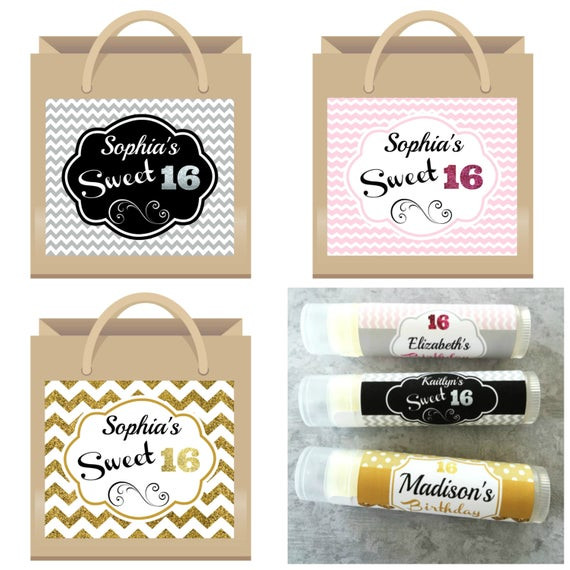 Best ideas about Sweet 16 Unique Gift Ideas
. Save or Pin Sweet 16 Gift Bag Labels 6ct Sweet Sixteen Party Favors Now.