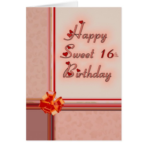 Best ideas about Sweet 16th Birthday Card
. Save or Pin Happy Sweet 16th Birthday Greeting Card Now.