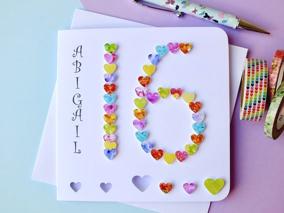 Best ideas about Sweet 16th Birthday Card
. Save or Pin 16th Birthday Card Personalised 16th Birthday Sweet Now.