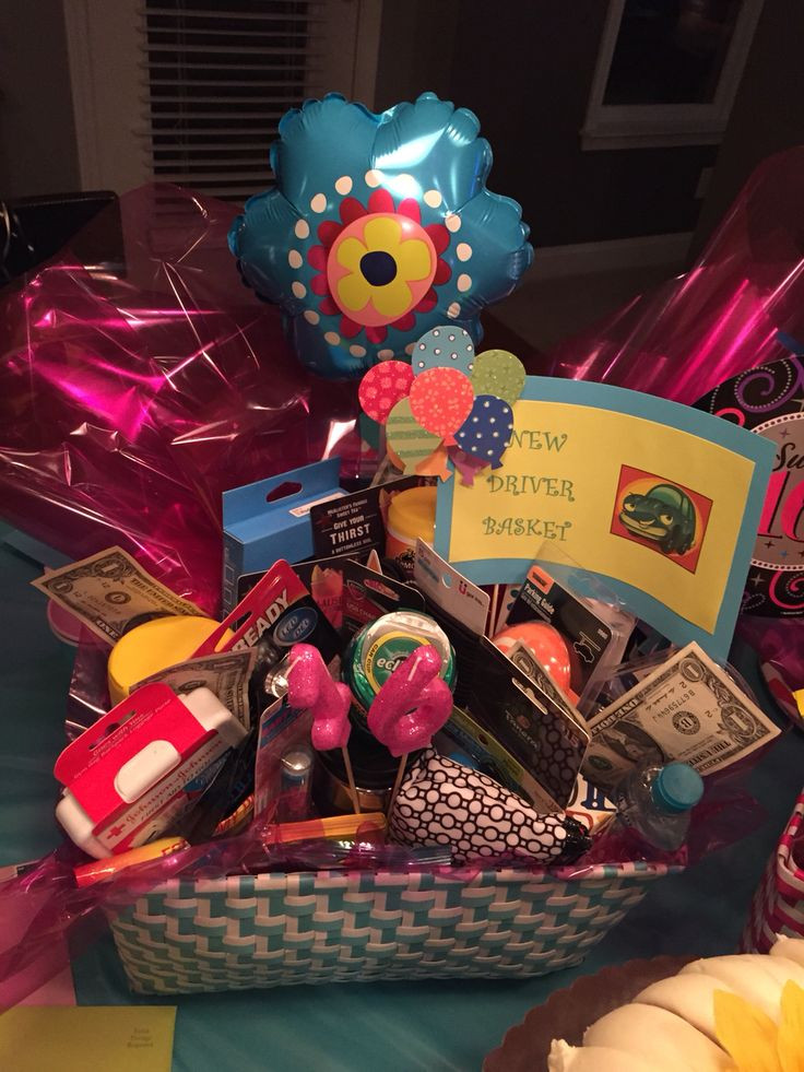 Best ideas about Sweet Sixteen Gift Ideas For Girl
. Save or Pin Sweet Sixteen New Driver Basket Gifts Now.