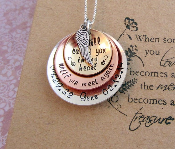 Best ideas about Sympathy Gift Ideas For Loss Of Father
. Save or Pin Items similar to Memorial Necklace Sympathy Gift Now.