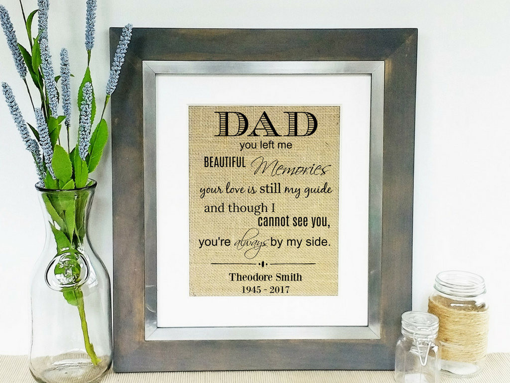 Best ideas about Sympathy Gift Ideas For Loss Of Father
. Save or Pin LOSS OF FATHER In Memory of Dad Sympathy Gifts Death of Now.