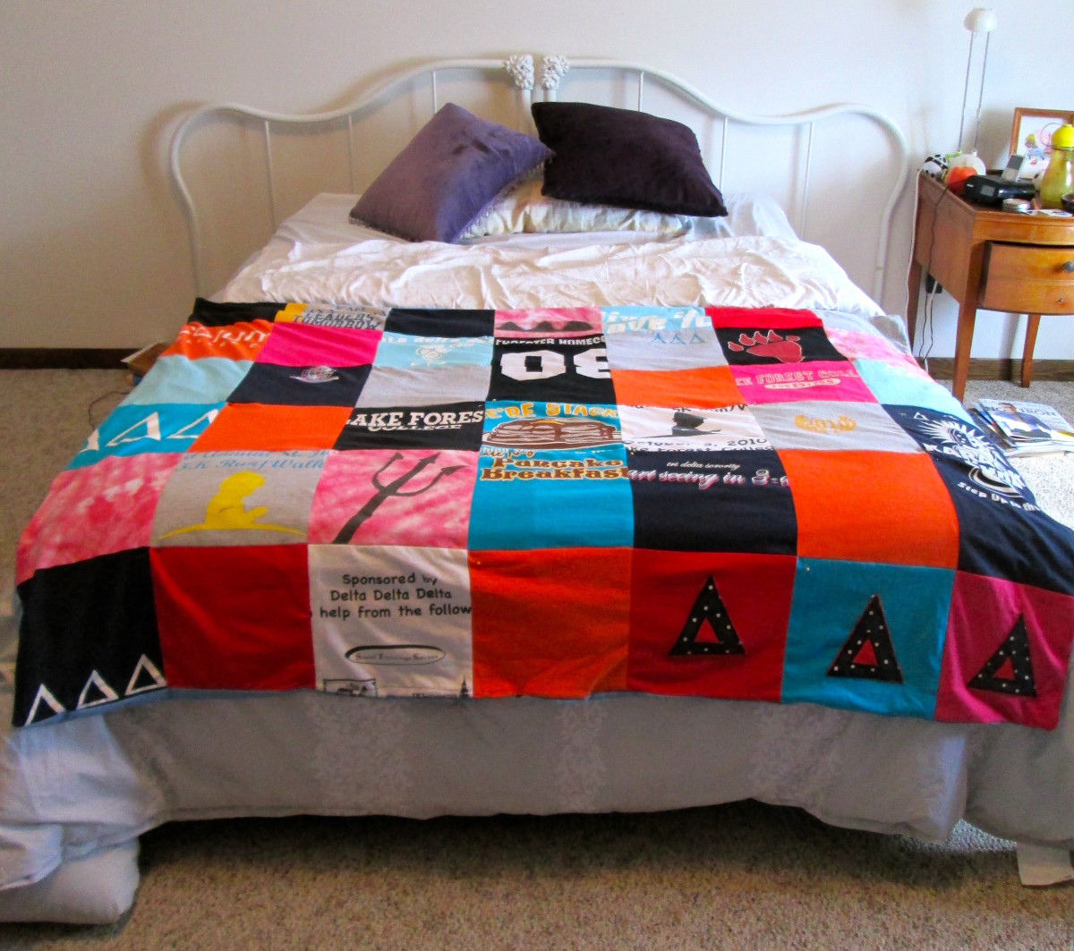 Best ideas about T Shirt Blanket DIY
. Save or Pin College or Sorority T Shirt Blanket Quilt Now.