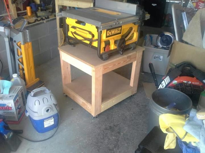 Best ideas about Table Saw Stand DIY
. Save or Pin easy table saw stand I built this table for a new DeWalt Now.