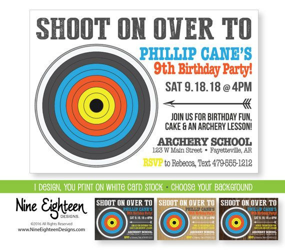 Best ideas about Target Birthday Invitations
. Save or Pin 1000 ideas about Archery Party on Pinterest Now.