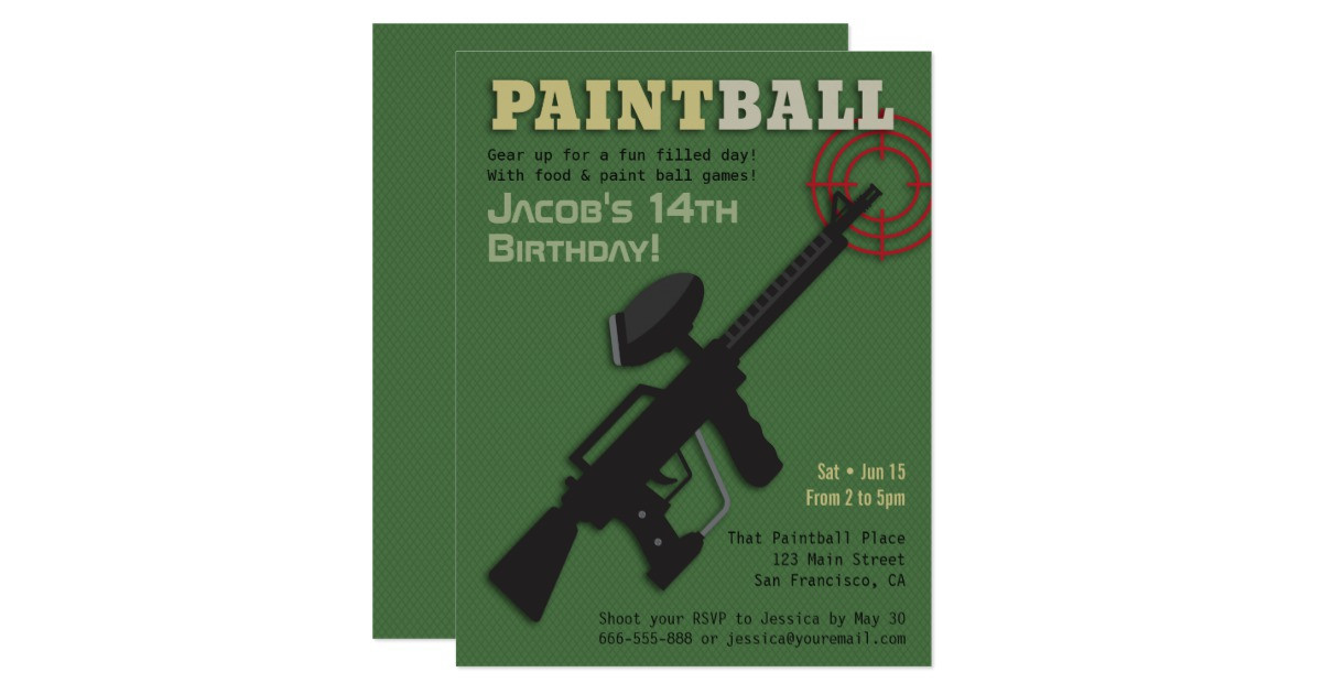 Best ideas about Target Birthday Invitations
. Save or Pin Tar Paintball Birthday Party Invitations Now.