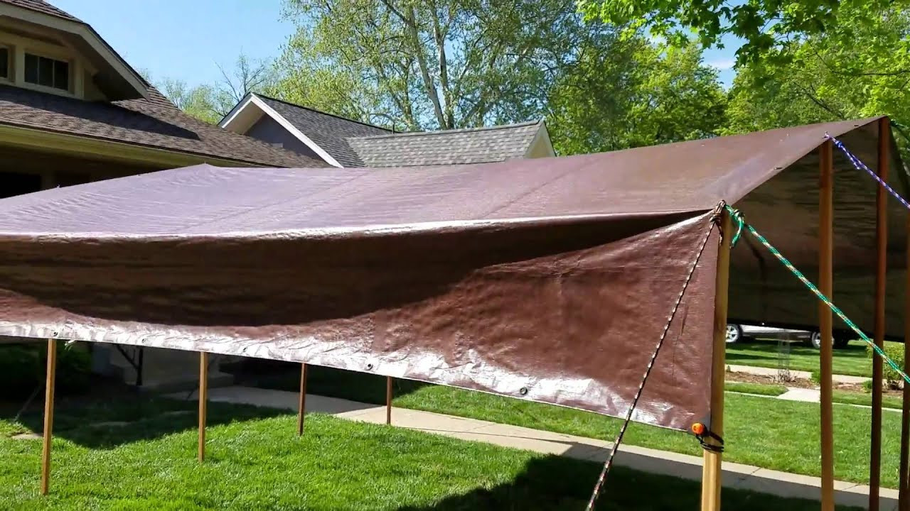 Best ideas about Tarp Tent DIY
. Save or Pin DIY Tarp Camping Canopy Now.