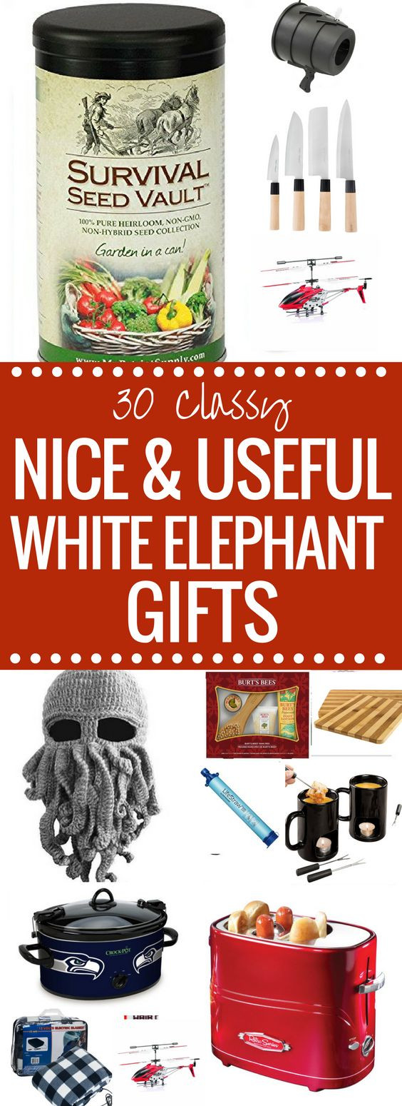 Best ideas about Tasteful White Elephant Gift Ideas
. Save or Pin Need a NICE or Useful White Elephant Gift Idea Nothing Now.