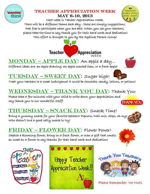Best ideas about Teacher Appreciation Week Gift Ideas For Each Day
. Save or Pin Pin by Jessica on Holidays and events Now.