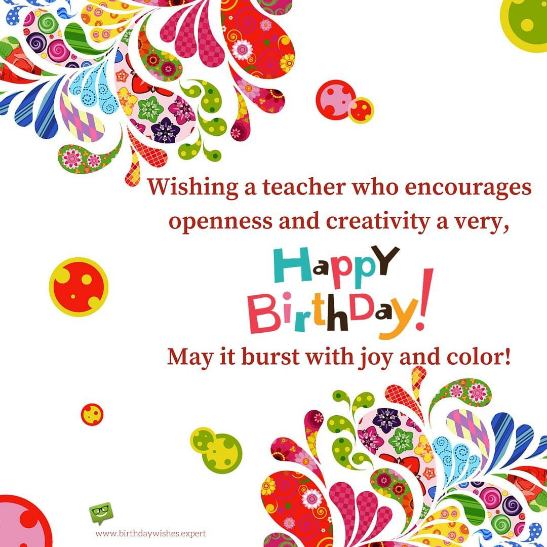 Best ideas about Teacher Birthday Card
. Save or Pin Happy Birthday Teacher Wishes for Professors Instructors Now.