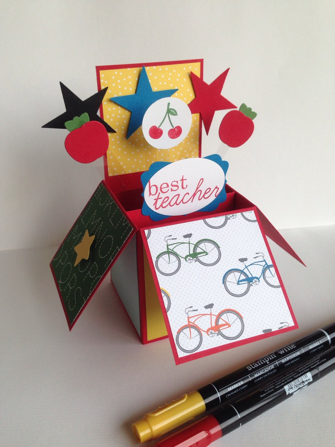 Best ideas about Teacher Birthday Card
. Save or Pin Teacher Thank you Card in a box Teacher Happy Birthday Card Now.