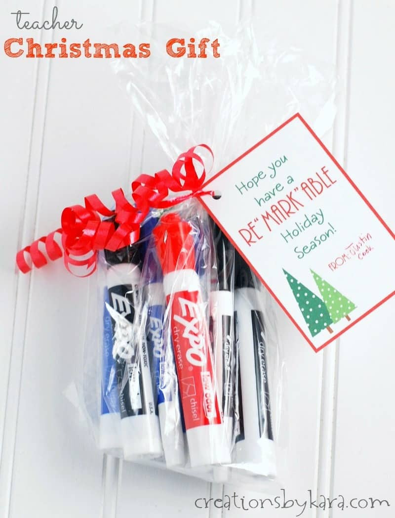 Best ideas about Teacher Christmas Gift Ideas
. Save or Pin Teacher Christmas t markers with free printable card Now.