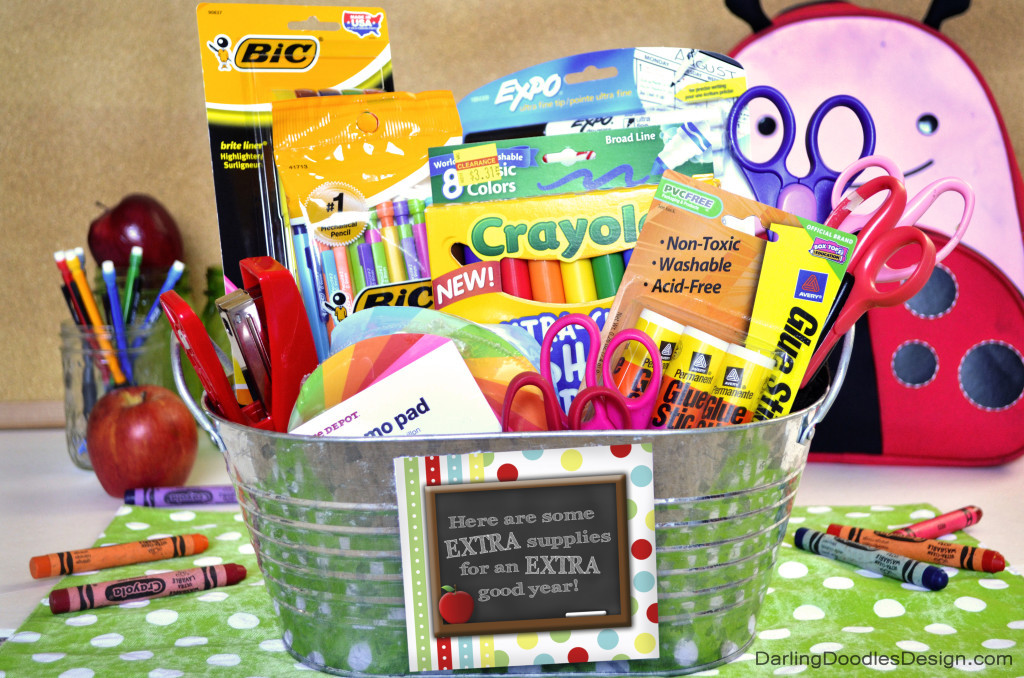 Best ideas about Teacher Gift Baskets Ideas
. Save or Pin "Extra" Fun Back to School Gift Idea Darling Doodles Now.