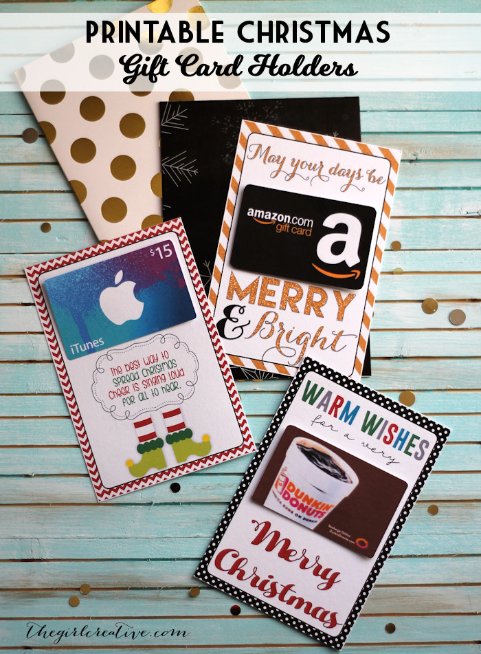 Best ideas about Teacher Gift Card Ideas
. Save or Pin Printable Christmas Gift Card Holders The Girl Creative Now.