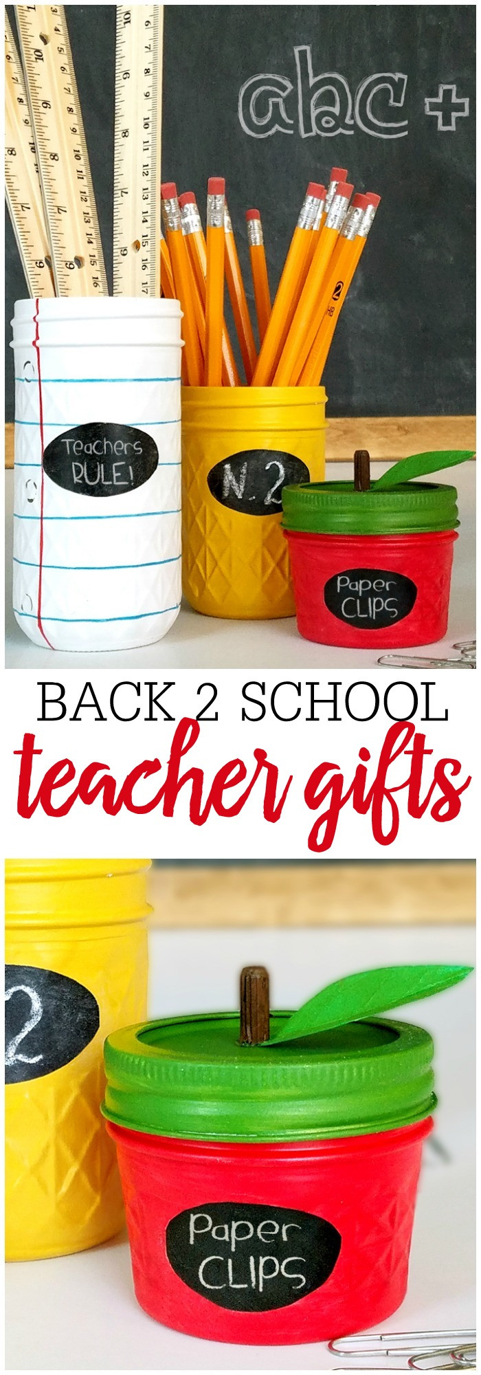 Best ideas about Teacher Gift Ideas DIY
. Save or Pin Back to School Teacher Jar Gifts Lil Luna Now.