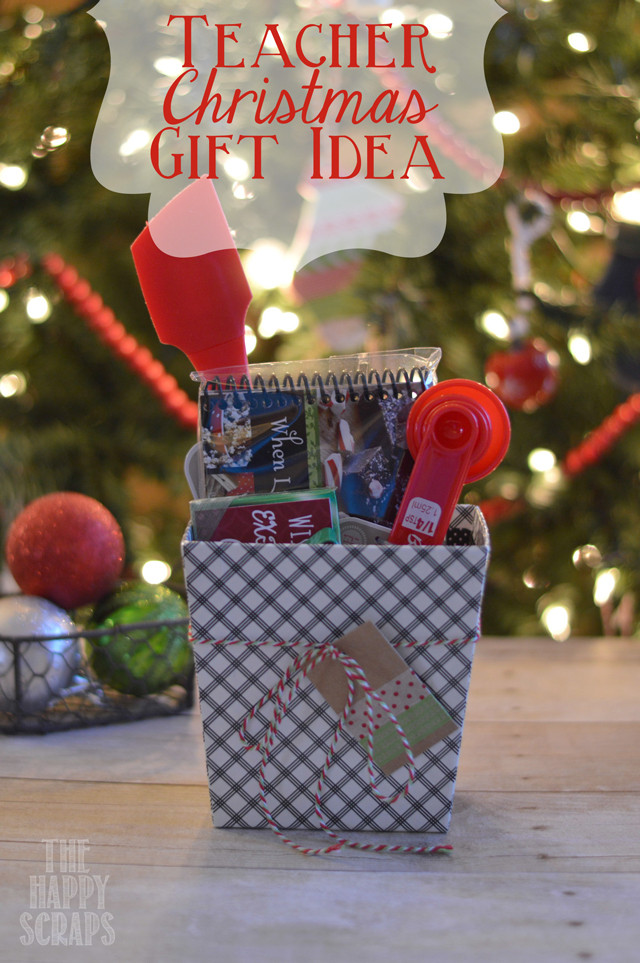 Best ideas about Teacher Gift Ideas For Christmas
. Save or Pin Teacher Christmas Gift Idea The Happy Scraps Now.